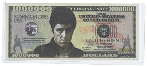 American Art Classics Pack of 10 - Al Pacino Scarface Million Dollar Novelty Bill Collectible - Best Gift for Fans of This Classic Movie