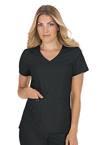 KOI Basics 373 Women's Becca Top (Black, Large)