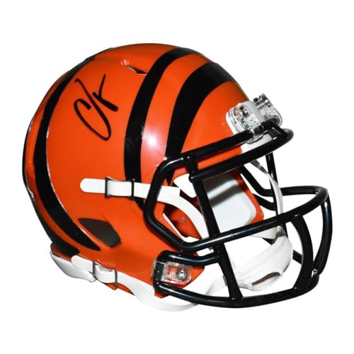 Chad Johnson Autographed Cincinnati Bengals Football Mini Helmet - Hand Signed & Beckett Authenticated