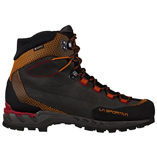 La Sportiva Trango Tech Leather GTX Mountain Boot - Men's Carbon/Hawaiian Sun 10.5-11US/44EU