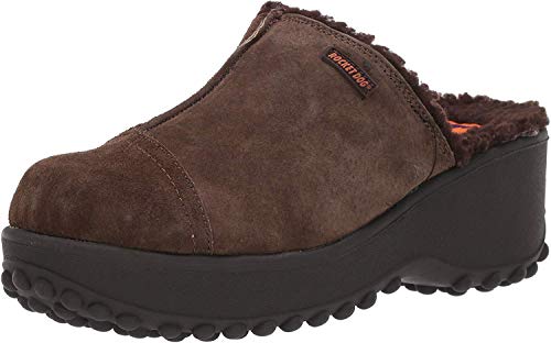 Rocket Dog Women's Fran Nubuck Clog, Chocolate, 9.5