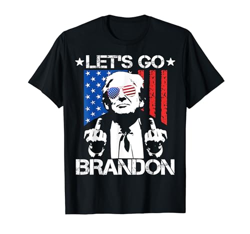 Let's Go Brandon Pro Trump 2024 Flag Anti Joe Biden T-Shirt