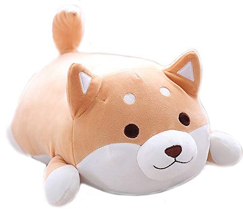 MISS TUTU Shiba Inu Dog Super Soft Plush Throw Pillow Lifelike Animal Pillows Plush Toy