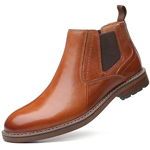 Arkbird Chelsea Ankle Boots for Men Genuine Leather Oxford Casual and Formal Dress Boot