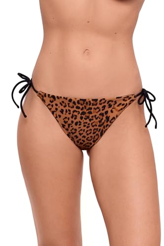 Sports Illustrated Women's String Tie Side Bottom, Meow Factor, Medium