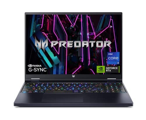 Acer Predator Helios 16 Gaming Laptop | 13th Gen Intel Core i9-13900HX | GeForce RTX 4080 | 16' Mini LED 250Hz G-SYNC HDR 1000 Display | 32GB DDR5 | 2TB Gen 4 SSD | Killer Wi-Fi 6E | PH16-71-94FB