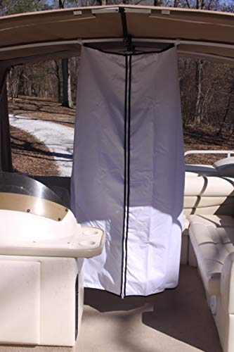 Vortex Privacy Room/Changing Room for Boat/Pontoon Boat Bimini Top, 44' Long, 30' Wide, 69' Tall