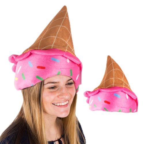 Tigerdoe Ice Cream Party Hat - Ice Cream Costume - Novelty Hats - Food Hats - Crazy Ice Cream Hat Day - Ice Cream Party Supplies