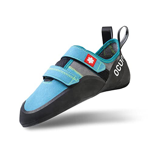 Ocun Strike QC Bouldering Shoe | Rock Climbing Shoe, Blue, 10