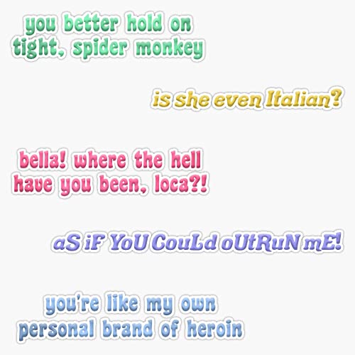 twilight quotes pack Bumper Sticker Vinyl Decal 5 inches