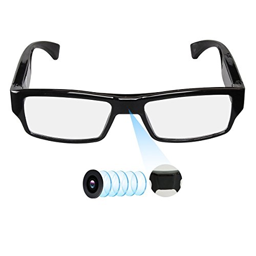 Hereta Spy Camera Glasses with Video Support Up to 32GB TF Card 1080P Video Camera Glasses Portable Video Recorder