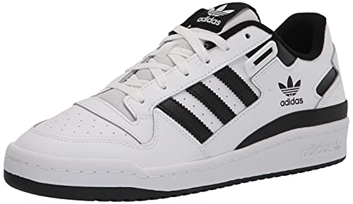 adidas Men's Forum Low Sneaker, White/White/Black, 11.5