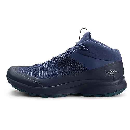 Arc'teryx Aerios Mid GTX Shoe | Fast and Light Gore-Tex Hiking Shoe | Dark Denim/Black Sapphire, 5.5