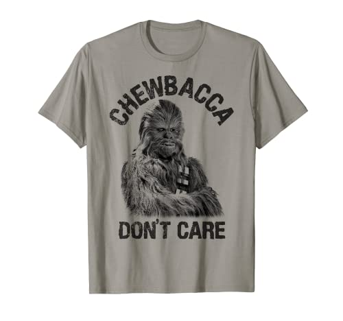 Star Wars Chewbacca Don't Care Funny Logo T-Shirt