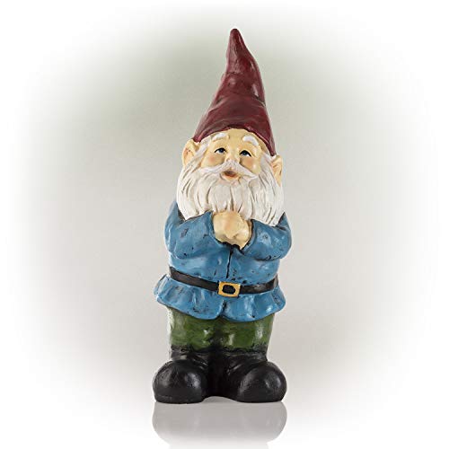 Alpine Corporation ZEN872 Alpine Red Hat Bearded Garden Gnome Statue, 5' L x 5' W x 12' H, Multicolor