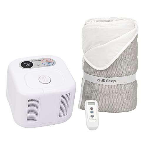 Chilipad Cube Bed Cooling System - Cooling & Heating Mattress Topper, Set Individual Bed Temperature, Cool Sleep Enhancement, Temp Range of 60-115°F, ME Half Queen Bedsize (30'W x 80'L), Model: CP500