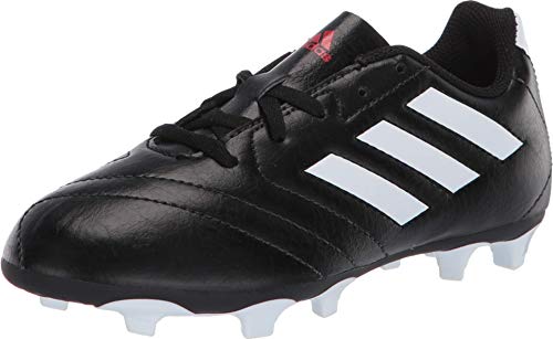 adidas Baby Goletto VII FG Sneaker, Black/White/Red, 4 M US Kids