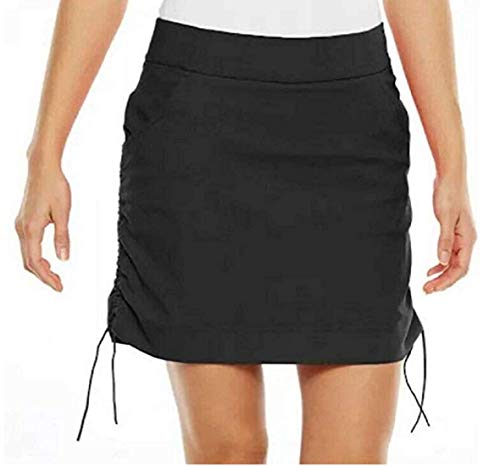 Columbia Women's Omni-Shield Stretch Water & Stain Resistance Skort (Black, Large)