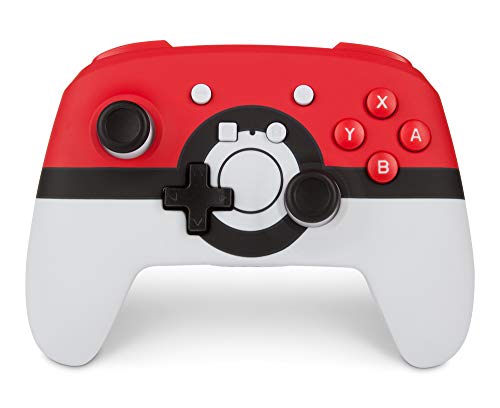 PowerA Enhanced Wireless Controller for Nintendo Switch: Pokemon Poke Ball Red - Nintendo Switch, Nintendo Switch Lite, Gamepad, game controller, Bluetooth controller, AA Battery