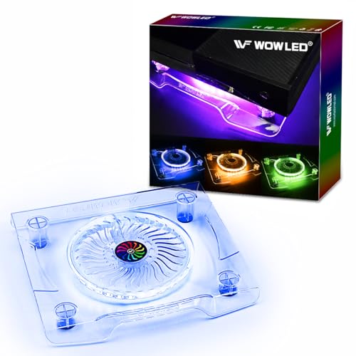 WFPOWER PS4 Fan Cooling Fan, USB RGB XBOX PS4 Cooling Station with Wireless Remote Controller, PlayStation 4 Mounts Stands PS4 Accessories for Gaming PS4 Console