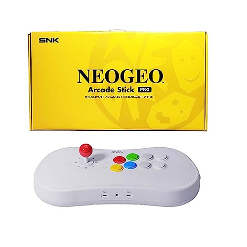 UNICO NEOGEO Arcade Stick Pro with 20 Pre-installed NEO-GEO Retro Games, Neo Geo Pocket Support 720p HDMI Output, 3.5mm Audio Jack