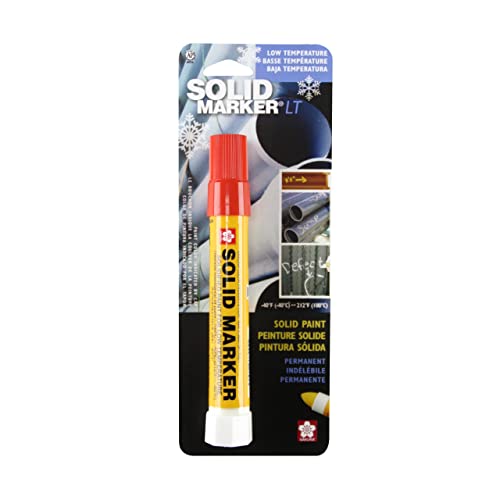 Sakura Solid Paint Markers with Twist Up Tip - Low Temperature Permanent Marker Pens - Window, Wood, & Glass Marker - Red Paint - 1 Pack
