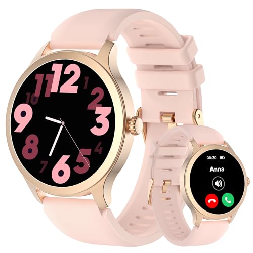 Smart Watch for Women Answer/Make Call,1.32' Smart Watch with Heart Rate,Blood Oxygen,Sleep Monitor,IP68 Waterproof Fitness Tracker Pedometer Calorie Counter Activity Trackers Watch for Android iOS