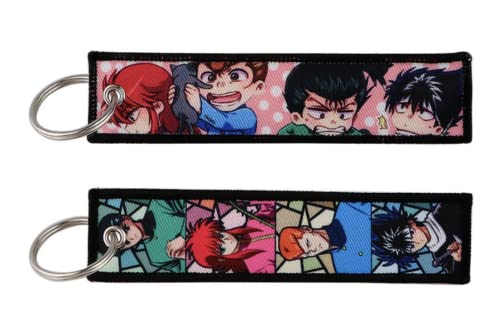 Pinstant YuYu Yu Yu Hakusho Yusuke Urameshi Manga Anime Keychain Key Tag Chain Fob Ring