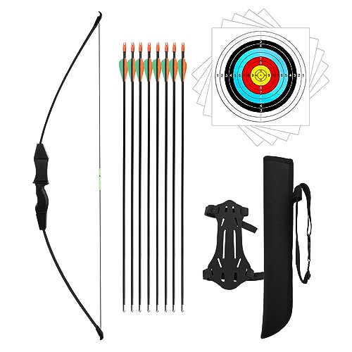 DOSTYLE Bow and Arrow Set for Children Outdoor Youth Recurve Junior Archery Training for Kid Teams Game Gift