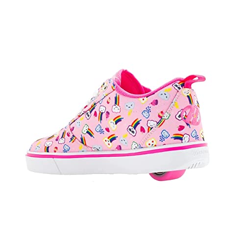 HEELYS Girl's Pro 20 Prints (Little Kid/Big Kid/Adult) Light Pink/Pink/Rainbow 1 Little Kid M
