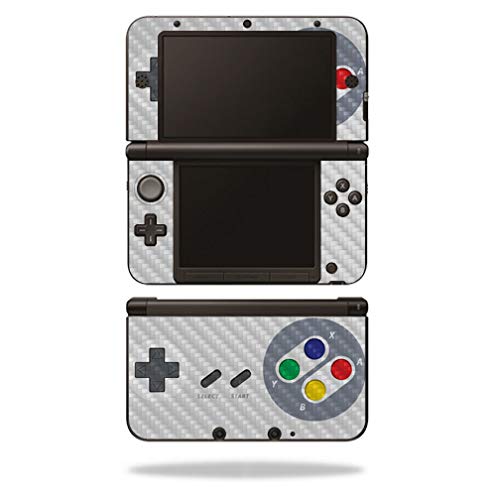 MightySkins Carbon Fiber Skin for Nintendo New 3DS XL (2015) - Retro Gamer 1 | Protective, Durable Textured Carbon Fiber Finish | Easy to Apply, Remove, and Change Styles | Made in The USA
