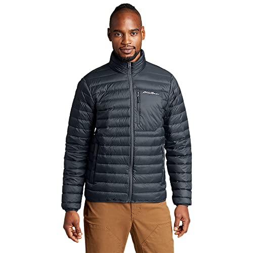 Eddie Bauer Men's StratusTherm Down Jacket, Storm, Large