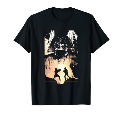 Star Wars Anakin Skywalker and Obi-Wan Battle Silhouette T-Shirt