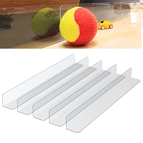 sevkumz 5 Pack Under Couch Blocker, Gap Bumper Under Bed Blocker Safety PVC Adjustable Clear Toy Blocker for Bed Sofa Barrier Blocking with Strong Adhesive