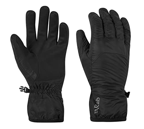 RAB Xenon Lightweight Weather Resistant Gloves for Hiking and Skiing - Black - Medium