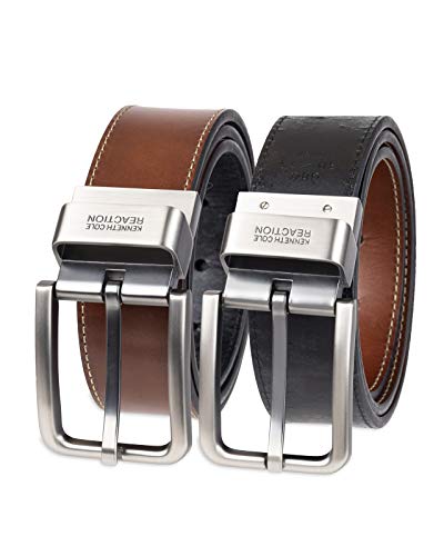 Kenneth Cole Men's (Single Reversible Belt), Classic Brown/Black, 36