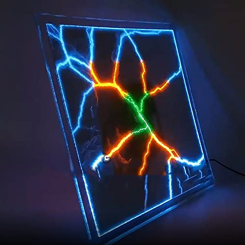 CENAP Plasma Disk, 16' Plasma Plate Lumin Disk Light, Plasma Square Disc with Touch Response, Flashmen Plasma Science Toy, for Light Show Party Home Decor