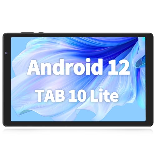 PRITOM TAB 10 Tablet 10 inch Android 12 Tabletas 32GB, Quad-Core 1.6Ghz Processor, 6000mAh, 1280 * 800 HD IPS Display WiFi 6, Dual Camera, Bluetooth, Tablet PC(Gray)
