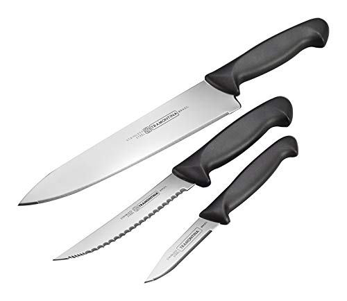 Tramontina 5 in. L Stainless Steel Knife Set 3 pc.