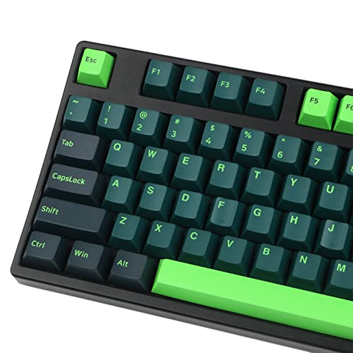 Guffercty kred GTSP 166 Double Shot PBT Keycaps Keys Cherry Profile Night Runner for Cherry MX Switch Keyboards Mechanical(Sound Wave)