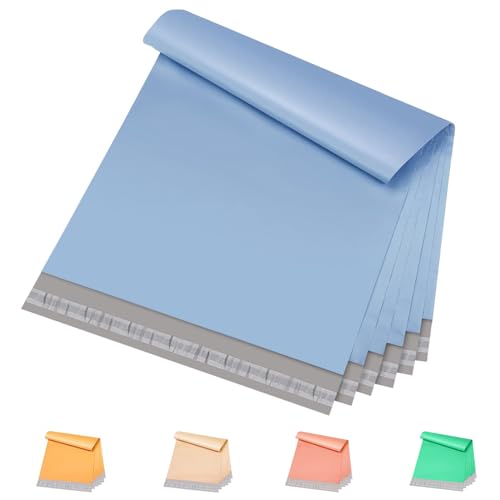 Metronic Poly Mailers 10x13 100 Pcs | Medium Size Shipping Bags for Clothing | Large Poly Mailer Bags, Shipping Envelopes, Mailing Bags for Small Business,Waterproof and Tear-Proof Poly Bags Blue
