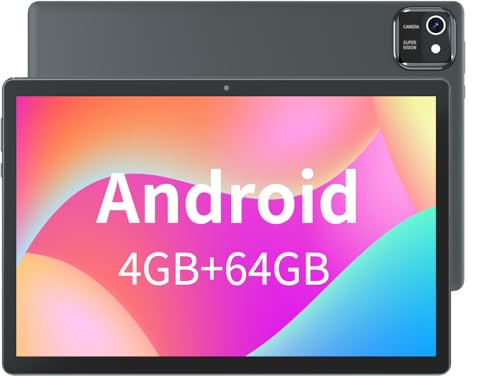 Android 13 Tablet 10inch Tablet PC , Large Storage 6GB+64GB+512GB Expand Dual Stereo Speakers, Quad-core Processor 6000mAh Big Battery 10.1'' IPS Touchscreen Display, Bluetooth, WiFi Tableta Tab