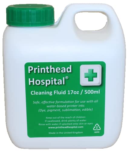 Printhead Hospital Cleaning Fluid for Epson, Brother, Canon, HP Inkjet Printers 17oz 500ml