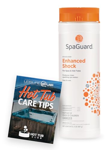 SpaGuard Enhanced Shock 2lb Multi-Purpose Hot Tub Oxidizer with LeisureQuip Digital Hot Tub Care Ebook