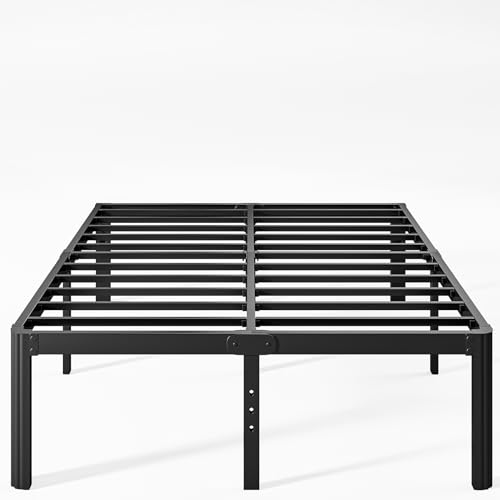 Nordicbed 16 Inch High Metal King Bed Frame No Box Spring Needed, Heavy Duty King Size Bed Frame Platform, Noise Free, Easy Assembly, Black