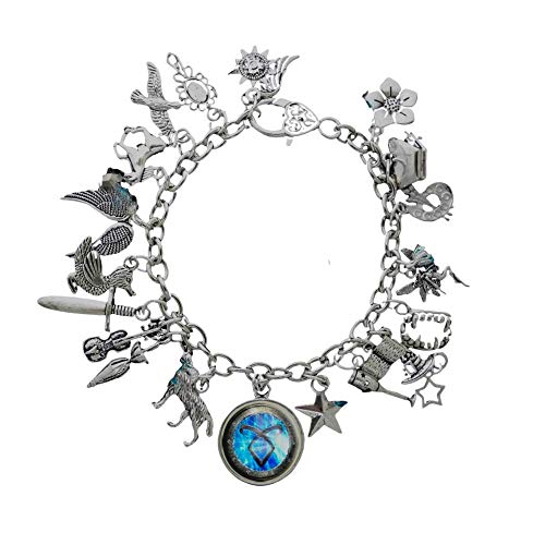 Ivy & Clover Angelic Rune Clary Fray Shadowhunter Inspired Jewelry (Charm Bracelet)
