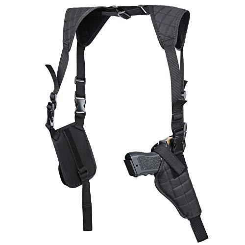 Twod Concealed Carry Shoulder Holster Nylon Cross Harness Vertical Shoulder Holster Adjustable for Most Handguns or Pistol