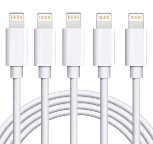 sharllen iPhone Charger Cable 5 Pack 6FT USB Fast Charging Syncing Cord Cables Compatible iPhone 14/13/12/11/XS/Max/XR/X/8/8Plus/7/7P/6S/iPad/IOS White