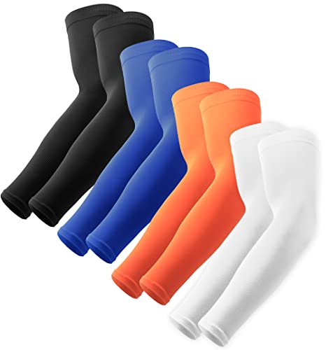 OutdoorEssentials UV Sun Protection Arm Sleeves - Cooling Compression Arm Sleeve - Sports & UV Arm Sleeves for Men & Women