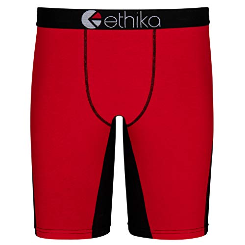 Ethika Mens Staple Boxer Brief | *Solids* Black OG (RDB, Medium)
